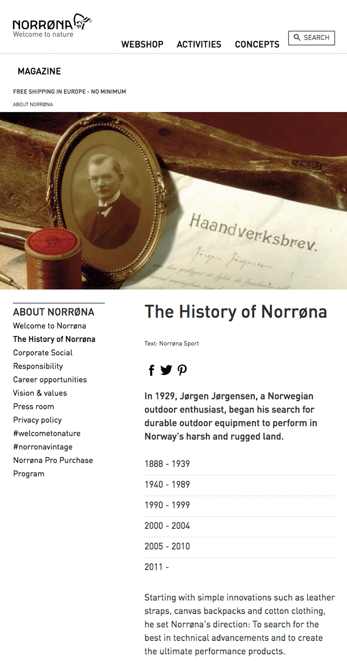 norrona-history