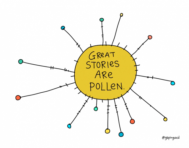 great-stories-are-pollen-hugh-macleod-gapingvoid