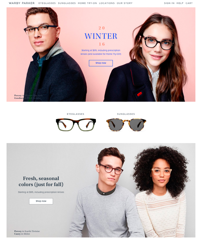 warbyparker-home-page